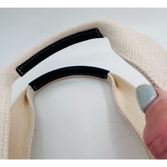 NWT Tory Burch Ivory Large Canvas Tote #156475 - Picture 7 of 11